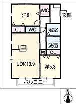 サンライフ錦  ｜ 愛知県岡崎市錦町（賃貸アパート2LDK・2階・63.28㎡） その2