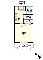 リトルアイランド303パートII  ｜ 愛知県岡崎市蓑川新町2丁目（賃貸マンション1K・1階・23.00㎡） その2