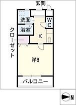 あしのやフラット  ｜ 愛知県額田郡幸田町大字芦谷字南屋敷（賃貸マンション1K・2階・26.58㎡） その2