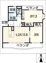 クラッセ本野  ｜ 愛知県豊川市本野町北浦（賃貸マンション2LDK・2階・58.34㎡） その2