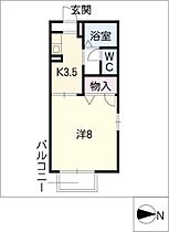 スカイコート佐脇原  ｜ 愛知県豊川市美園1丁目（賃貸アパート1K・2階・26.46㎡） その2