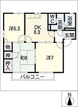 ヴェルドミール葵Ｄ棟  ｜ 愛知県豊川市伊奈町大門（賃貸アパート3DK・2階・54.43㎡） その2