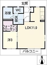 どんぐり村  ｜ 愛知県蒲郡市三谷町須田（賃貸アパート1LDK・1階・36.54㎡） その2