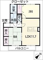 セジュール石田  ｜ 愛知県蒲郡市豊岡町石田（賃貸アパート2LDK・2階・55.28㎡） その2