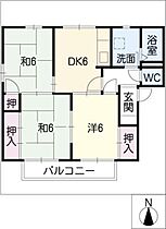 フレグランス市道Ｂ棟  ｜ 愛知県豊橋市牟呂外神町（賃貸アパート3DK・1階・55.60㎡） その2