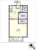 サンクス新栄　II  ｜ 愛知県豊橋市新栄町字一本木（賃貸アパート1K・1階・23.18㎡） その2