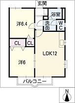 グリーンステージ白山Ａ棟  ｜ 愛知県豊橋市西高師町字白山（賃貸アパート2LDK・1階・52.39㎡） その2