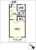 グリーンヒル若松Ｂ棟  ｜ 愛知県豊橋市若松町字北ケ谷（賃貸マンション1K・2階・25.90㎡） その2