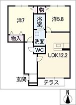 三軒家の杜Ａ棟  ｜ 愛知県丹羽郡大口町下小口7丁目（賃貸アパート2LDK・1階・59.71㎡） その2