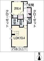 Ａｌｅｇｕｒｉａ雅　Ｂ  ｜ 愛知県一宮市伝法寺11丁目（賃貸アパート1LDK・1階・50.93㎡） その2