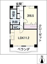 パークサイド21  ｜ 愛知県一宮市花池4丁目（賃貸マンション1LDK・3階・43.33㎡） その2