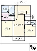 仮）Ｄ－ｒｏｏｍ一宮市花池  ｜ 愛知県一宮市花池1丁目（賃貸アパート2LDK・1階・55.48㎡） その2