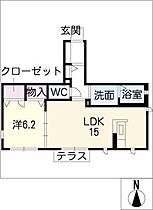 Ｍａｉｓｏｎ晴香＆明日香  ｜ 愛知県一宮市浅井町河端字柳下（賃貸アパート1LDK・1階・50.29㎡） その2