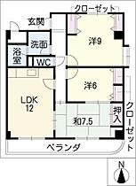 サンメゾン大宮  ｜ 愛知県一宮市大宮2丁目（賃貸マンション3LDK・2階・78.85㎡） その2