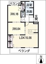 ＢＥＥ　ＬＩＮＥ　Ｏ  ｜ 愛知県一宮市奥町字宮東（賃貸マンション2LDK・3階・60.83㎡） その2