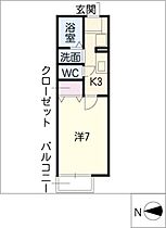 シエルコート  ｜ 愛知県稲沢市北市場町西玄野（賃貸アパート1K・2階・25.28㎡） その2