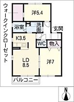 アトリオ金新田  ｜ 愛知県稲沢市西町1丁目（賃貸アパート2LDK・1階・59.00㎡） その2