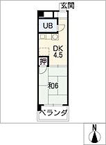 シティコザワ  ｜ 愛知県稲沢市小沢4丁目（賃貸マンション1DK・3階・22.01㎡） その2