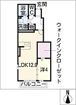 キャノン九反田Ｂ  ｜ 愛知県あま市下萱津九反田（賃貸アパート1LDK・1階・43.11㎡） その2