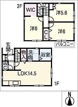 西屋敷貸家  ｜ 愛知県海部郡大治町大字花常字西屋敷（賃貸一戸建3LDK・1階・81.65㎡） その2