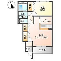 エル・シャトー　Ｅ  ｜ 愛知県津島市東中地町2丁目（賃貸アパート1LDK・1階・48.80㎡） その2