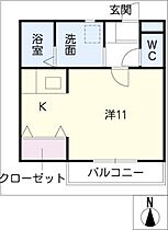 Ｄｅｌｔａ　Ｈｏｕｓｅ  ｜ 愛知県津島市喜楽町（賃貸アパート1R・1階・29.18㎡） その2