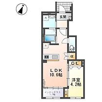 リバーサイド・ヴィラ  ｜ 愛知県津島市唐臼町大島（賃貸アパート1LDK・1階・42.15㎡） その2