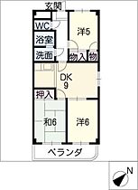 ネスパルド江南  ｜ 愛知県江南市飛高町本町（賃貸マンション3DK・3階・58.36㎡） その2