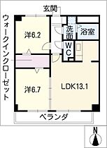 ＭＺ・ＥＳＴＡＴＥII  ｜ 愛知県江南市前野町新田（賃貸マンション2LDK・3階・57.40㎡） その2