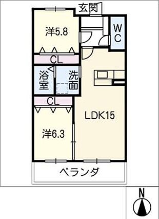 カーサ・ノーバ春日寺Ａ棟_間取り_0