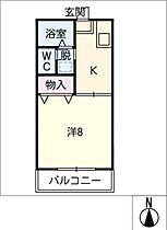 プラムハウス  ｜ 愛知県小牧市常普請1丁目（賃貸アパート1K・2階・26.94㎡） その2