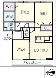 コンフォール 2階3LDKの間取り