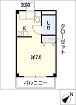 マロンウッドII  ｜ 愛知県小牧市岩崎5丁目（賃貸マンション1K・2階・21.53㎡） その2