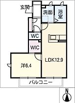 サニーハイツ大手  ｜ 愛知県春日井市大手田酉町2丁目（賃貸アパート1LDK・1階・44.54㎡） その2