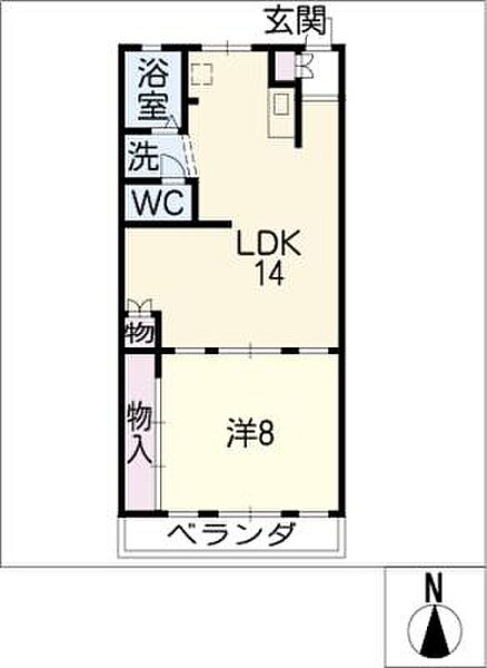 ジードルンク ｜愛知県春日井市鳥居松町2丁目(賃貸マンション1LDK・4階・44.75㎡)の写真 その2