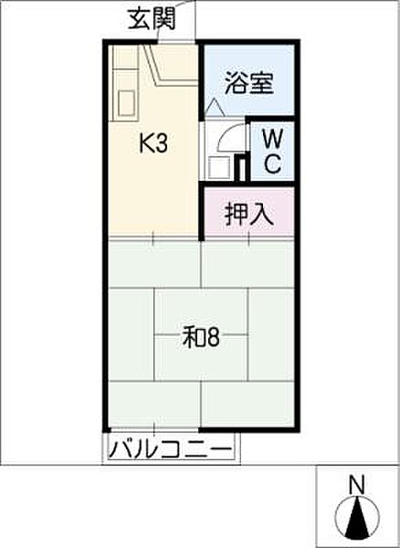 アーバンライフII ｜愛知県春日井市小野町4丁目(賃貸アパート1K・2階・26.49㎡)の写真 その2