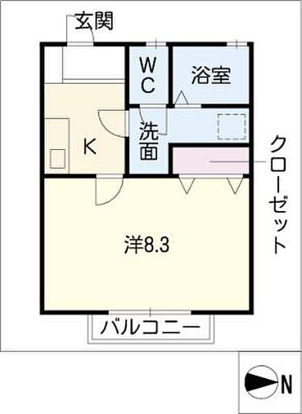 メゾンユリカ ｜愛知県春日井市南花長町(賃貸アパート1K・2階・26.91㎡)の写真 その2