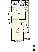 プランタン  ｜ 愛知県春日井市西本町2丁目（賃貸アパート1LDK・1階・46.71㎡） その2