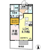 グランモア道上 102 ｜ 愛知県春日井市町田町1丁目45（賃貸アパート1LDK・1階・33.62㎡） その2