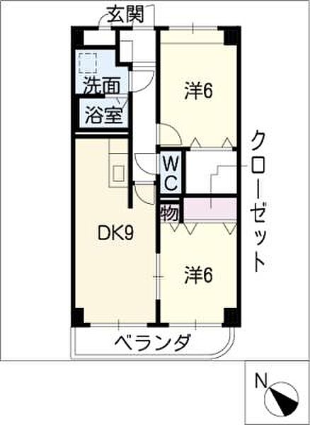 メゾン・ド・エール ｜愛知県西春日井郡豊山町大字青山字東栄(賃貸マンション2DK・4階・56.89㎡)の写真 その2