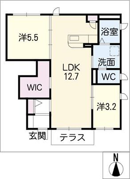 ビオスクウェアII ｜愛知県西春日井郡豊山町大字豊場字新田町(賃貸アパート2LDK・1階・50.38㎡)の写真 その2