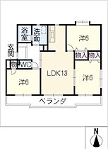 コーポ豊  ｜ 愛知県春日井市如意申町6丁目（賃貸マンション3LDK・1階・68.50㎡） その2