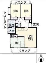 グランドール小野  ｜ 愛知県春日井市小野町6丁目（賃貸マンション3LDK・1階・71.20㎡） その2