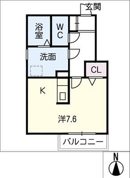 ベルセ常滑 ｜愛知県常滑市新開町1丁目(賃貸アパート1R・1階・24.00㎡)の写真 その2