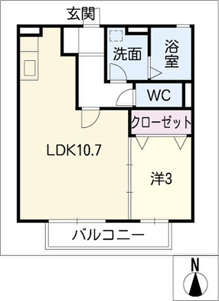 コンフォートI 105｜愛知県常滑市虹の丘3丁目(賃貸アパート1LDK・1階・35.30㎡)の写真 その2