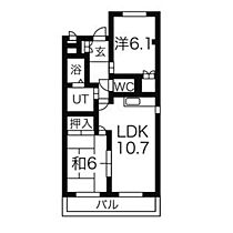 アルシオネM 201 ｜ 愛知県知多市寺本新町2丁目101番地（賃貸マンション2LDK・2階・52.52㎡） その4