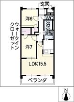 サンライズ新舞子  ｜ 愛知県知多市大草字見内山（賃貸マンション2LDK・2階・64.98㎡） その2