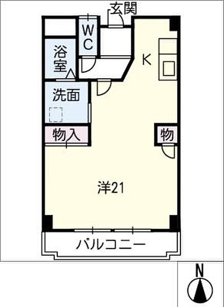 サンシャイン星崎 ｜愛知県半田市星崎町2丁目(賃貸マンション1R・6階・46.06㎡)の写真 その2