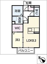 フォンターナ　泉  ｜ 愛知県半田市栄町1丁目（賃貸アパート1LDK・2階・33.28㎡） その2