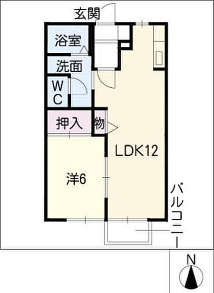 ムーンリバーサイドＤ棟 ｜三重県桑名市大字志知(賃貸アパート1LDK・1階・40.30㎡)の写真 その2